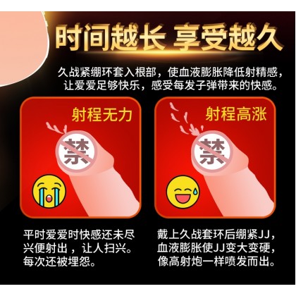 取悦久战紧绷环/多尺码三环套装]锁根坚挺/耐力延时/螺纹聚能/112
