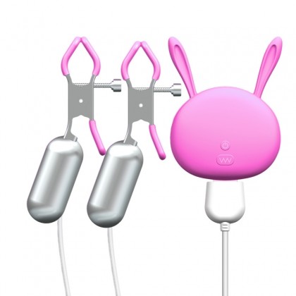 震动乳夹充电款Vibrating nipple clip charging