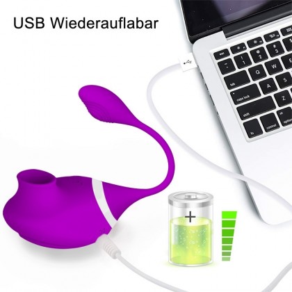 吮吸双头两用跳蛋充电款Sucking double-headed dual-use vibrating egg charging model