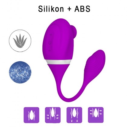 吮吸双头两用跳蛋充电款Sucking double-headed dual-use vibrating egg charging model