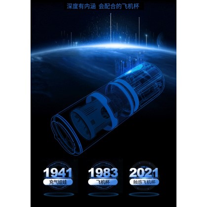自动抽插发声震动分段式飞机杯充电款Automatic pumping of sound vibration segmented aircraft cup charging model